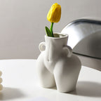 Curved Silhouette Ceramic Vase, additional product view 4.