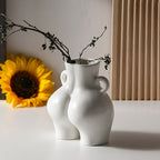 Curved Silhouette Ceramic Vase, additional product view 5.