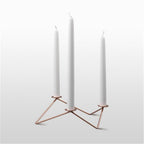 Geometric Metal Three-Candle Holder, additional product view 4.