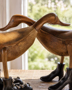 Crossed-Neck Bamboo Duck Sculptures, Set of 2, additional view 2
