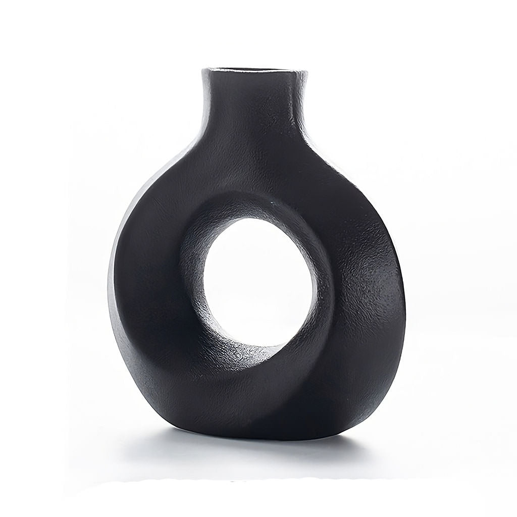 Open-Center Round Ceramic Vase, additional view 2