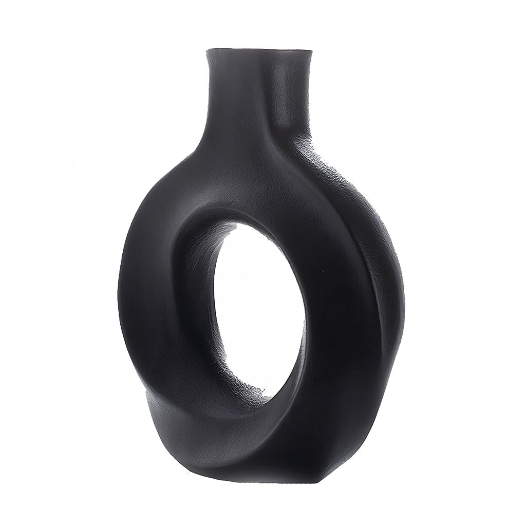 Open-Center Round Ceramic Vase, additional view 3