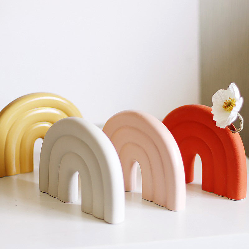 Pastel Arch Ceramic Decorative Vase, additional view 3