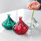 Fluted Bulb Glass Bud Vase, additional view 3