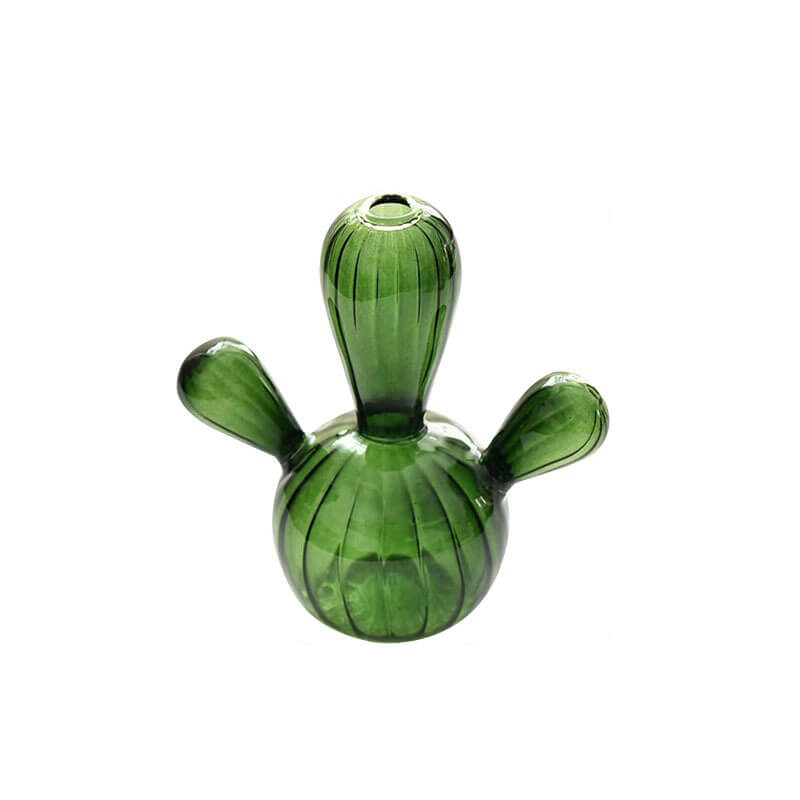 Ribbed Cactus Glass Vase, additional product view 3.